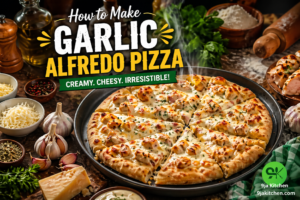 How to Make Garlic Alfredo Pizza: Creamy Irresistible Delight🍕🧄
