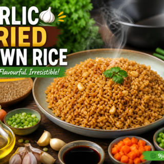 Garlic Fried Brown Rice