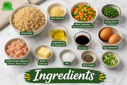 healthy fried brown rice recipe