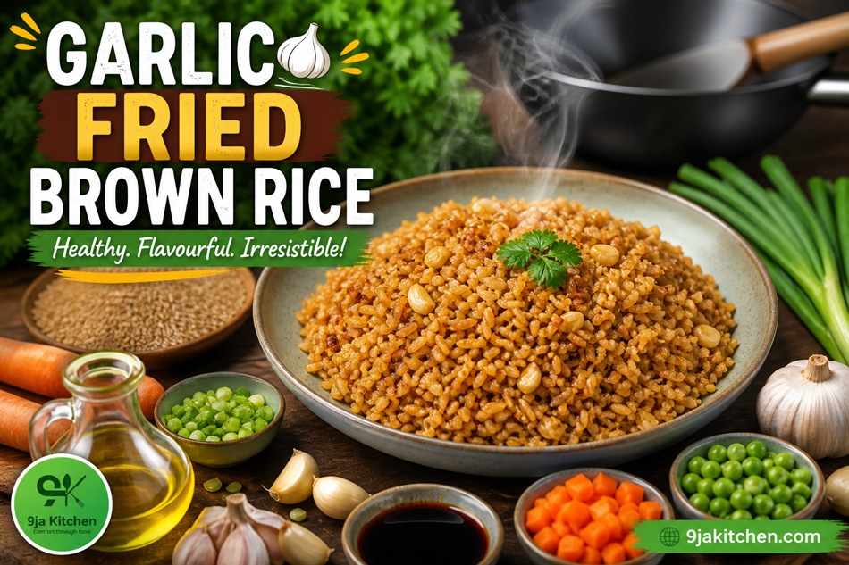 Garlic Fried Brown Rice