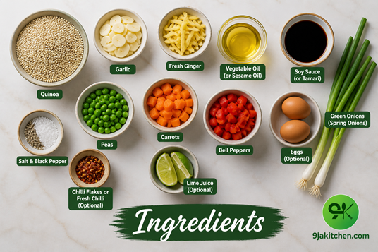 healthy quinoa fried rice recipe