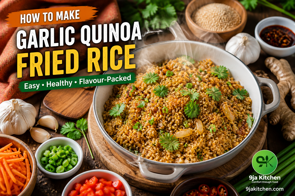 Garlic Quinoa Fried Rice