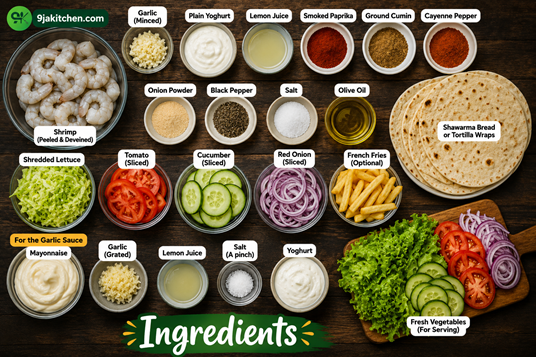 easy shrimp shawarma