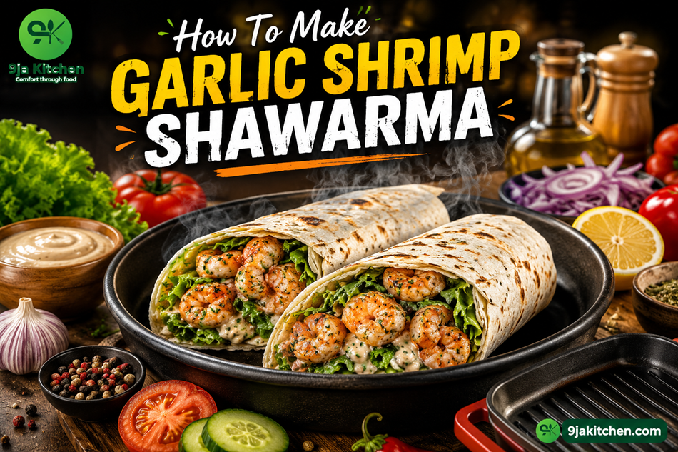 Garlic Shrimp Shawarma