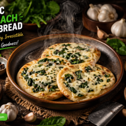 Garlic Spinach Flatbread