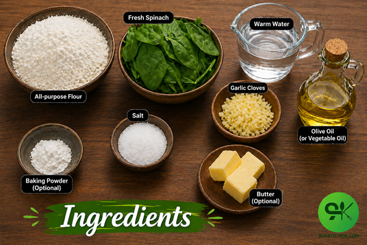 garlic spinach flatbread recipe