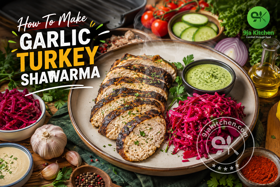 Garlic Turkey Shawarma
