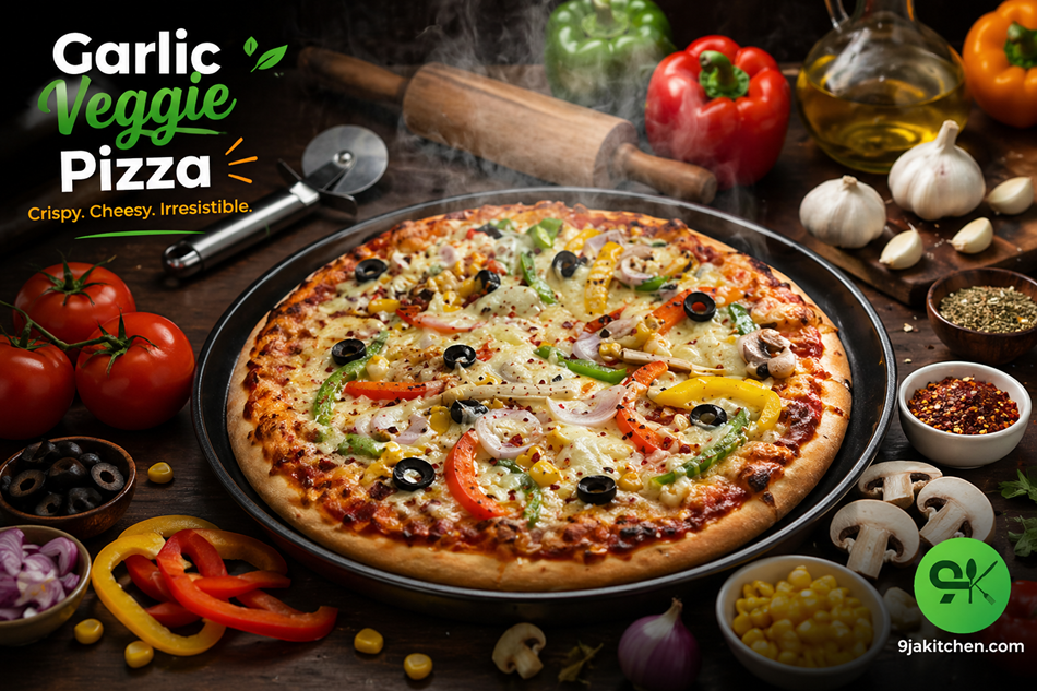 Garlic Veggie Pizza