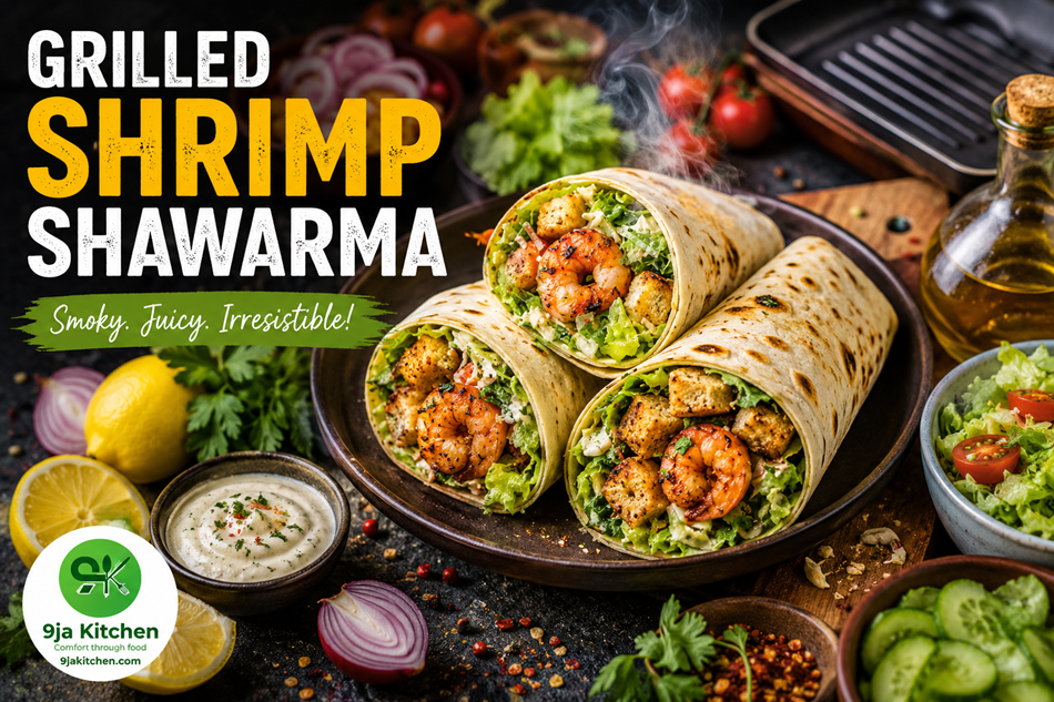 Grilled Shrimp Shawarma