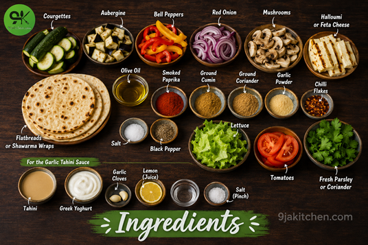 vegetarian shawarma recipe