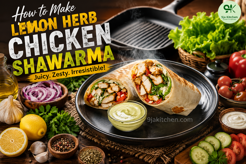 Lemon Herb Chicken Shawarma