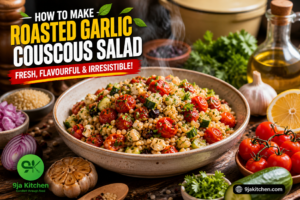 How to Make Roasted Garlic Couscous Salad: Fresh Flavourful Delight🧄🍛