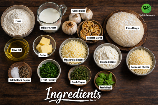 roasted garlic white pizza recipe