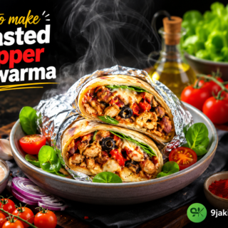 How to Make Roasted Pepper Shawarma: An Amazing Bold Delight🌶️🍗 16 Roasted Pepper Shawarma