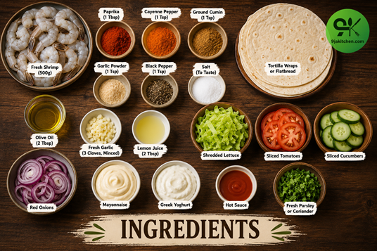 how to make spicy shrimp shawarma