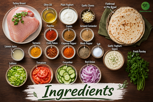 How to Make Spicy Turkey Shawarma: A Fiery Flavour-Packed Delight 🌯🔥 2 homemade turkey shawarma