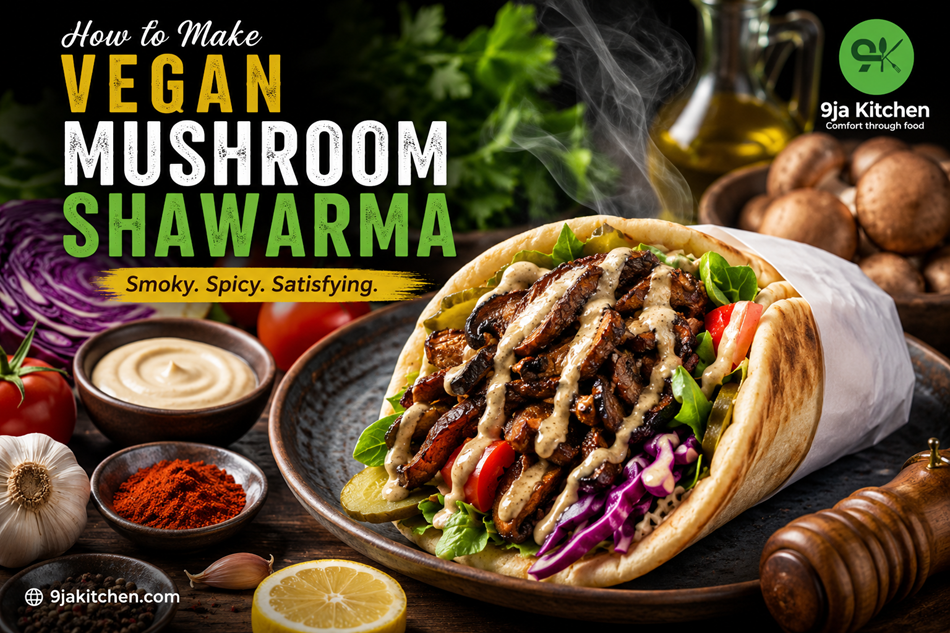 Vegan Mushroom Shawarma