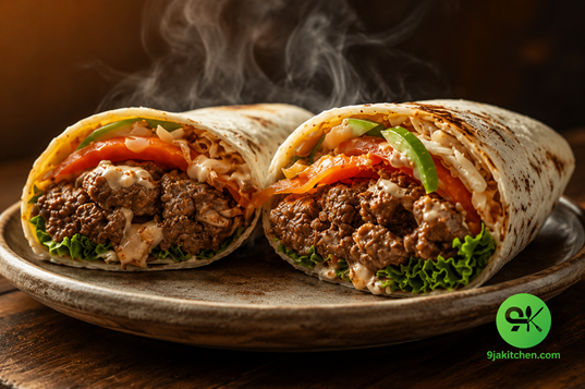 How to Make Loaded Beef Shawarma Wrap: A Hearty Irresistible Delight🌯🔥 4 homemade shawarma wrap