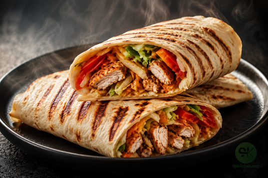 How to Make Spicy Turkey Shawarma: A Fiery Flavour-Packed Delight 🌯🔥 4 spicy shawarma wrap