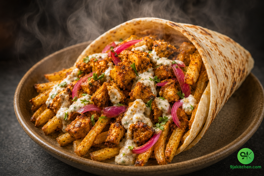 How to Make Vegan Shawarma Fries: An Amazing Loaded Delight🍟🔥 4 loaded shawarma fries