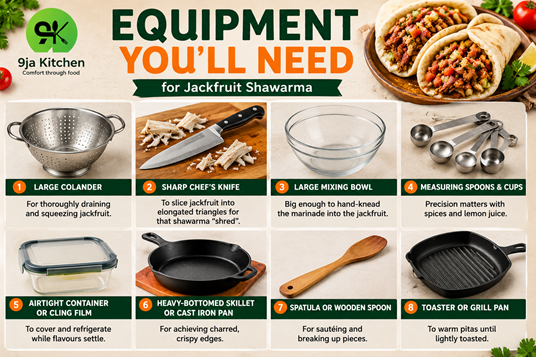 shawarma equipment with colander