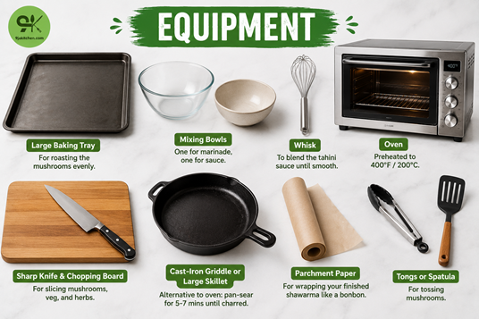 vegan shawarma equipment