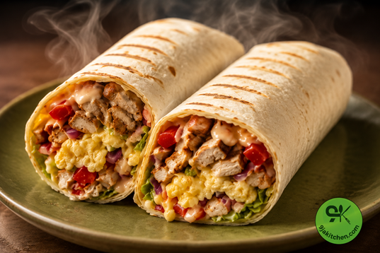 high-protein breakfast burrito