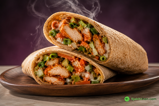 How to Make Buffalo Chicken Wrap: An Epic Flavour-Packed Delight 🌯🔥 4 easy Buffalo Chicken Wrap recipe