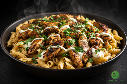 How to Make Chicken Shawarma Pasta: A Delicious Flavour-Packed Delight🎉🍝🌯 4 creamy Chicken Shawarma Pasta