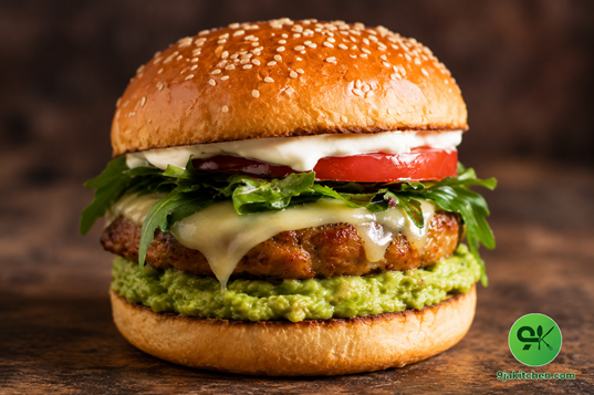homemade chicken burgers