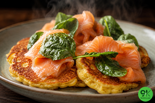 savoury oat pancakes