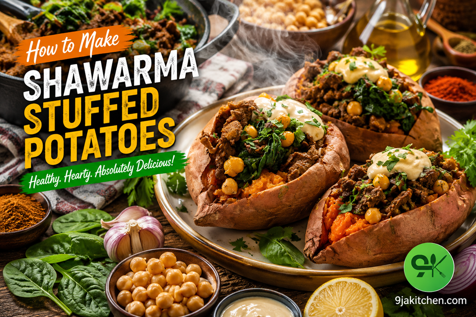 Shawarma Stuffed Potatoes