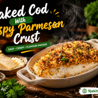 Baked Cod with Crispy Parmesan Crust