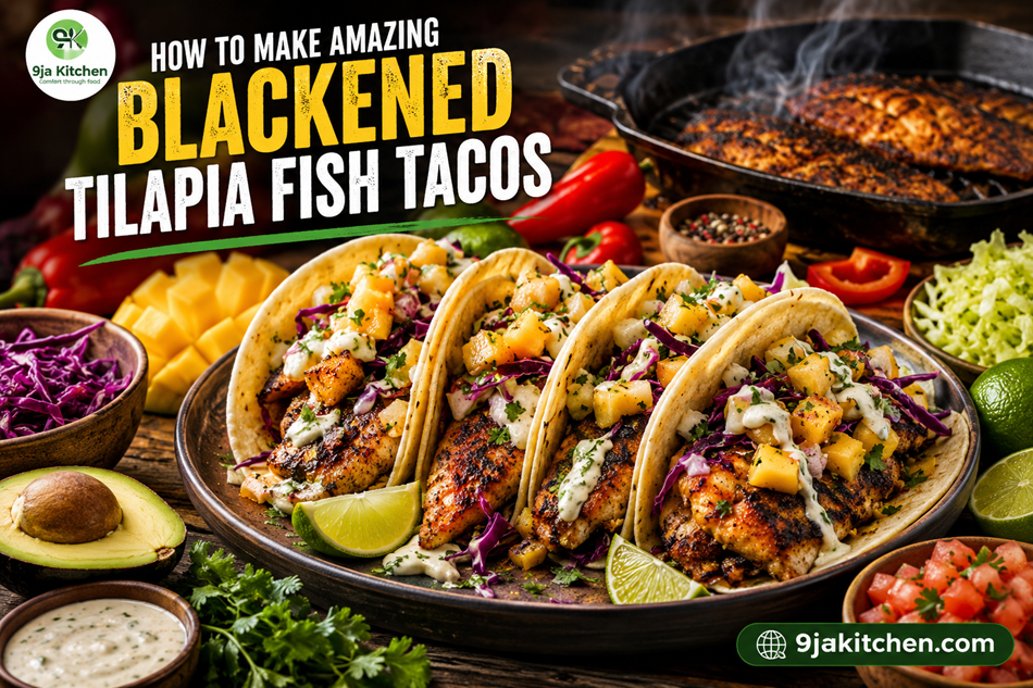 Blackened Tilapia Fish Tacos