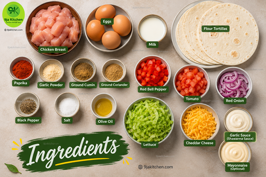 shawarma breakfast burrito recipe