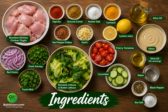 How to Make Chicken Shawarma Salad: An Irresistible Delicious Delight🌟🥗🌯 2 healthy chicken shawarma salad