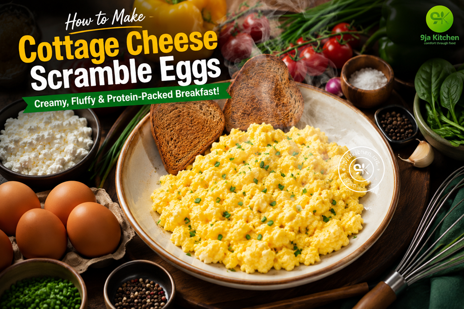 Cottage Cheese Scramble Eggs