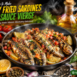 Crispy Fried Sardines with Sauce Vierge