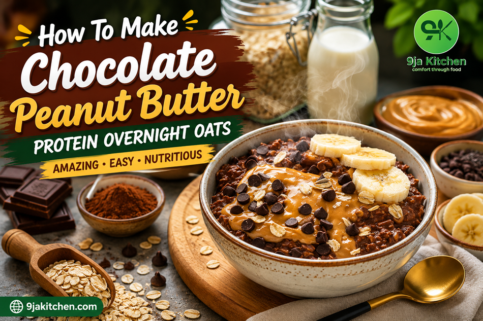 Chocolate Peanut Butter Protein Overnight Oats
