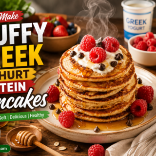 Fluffy Greek Yoghurt Protein Pancakes
