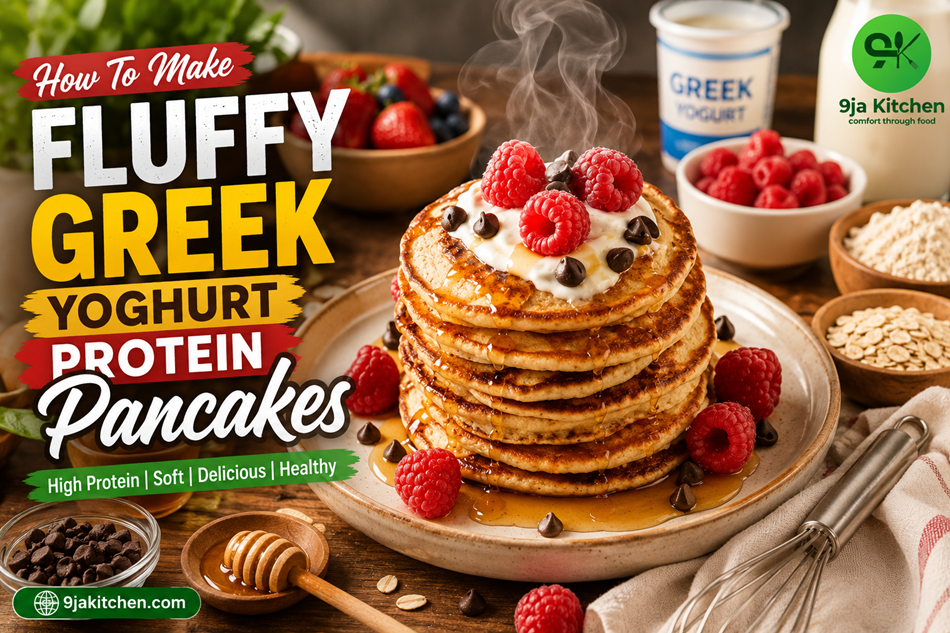 Fluffy Greek Yoghurt Protein Pancakes