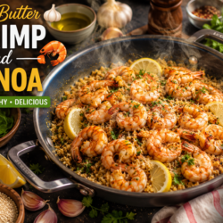 Garlic Butter Shrimp and Quinoa
