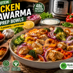 High-Protein Chicken Shawarma Meal Prep Bowls