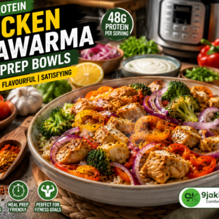 High-Protein Chicken Shawarma Meal Prep Bowls