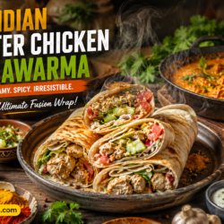 Indian Butter Chicken Shawarma