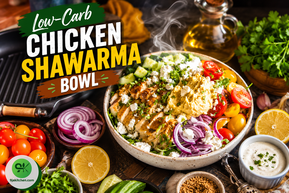 Low-Carb Chicken Shawarma Bowl