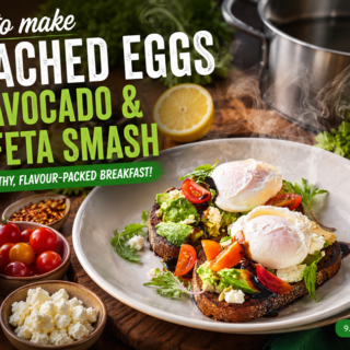 Poached Eggs with Avocado And Feta Smash