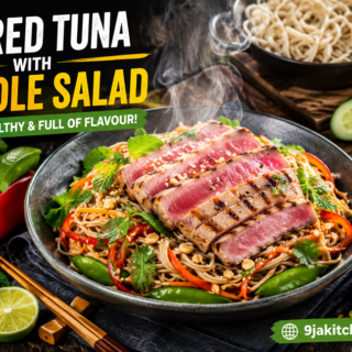 Seared Tuna with Noodle Salad