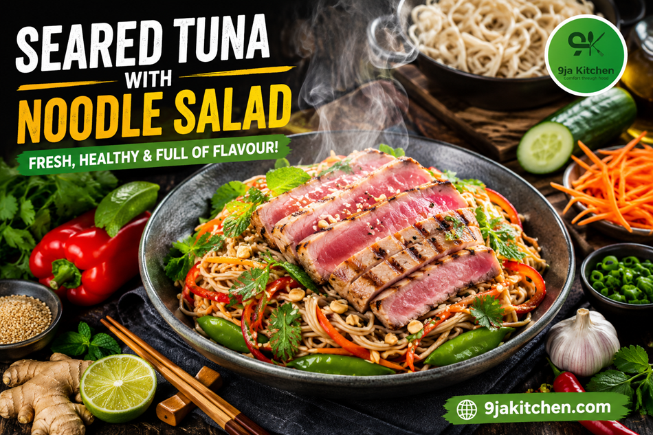Seared Tuna with Noodle Salad