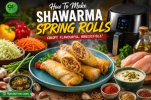 How to Make Shawarma Spring Rolls: A Delicious Crispy Delight🌯✨